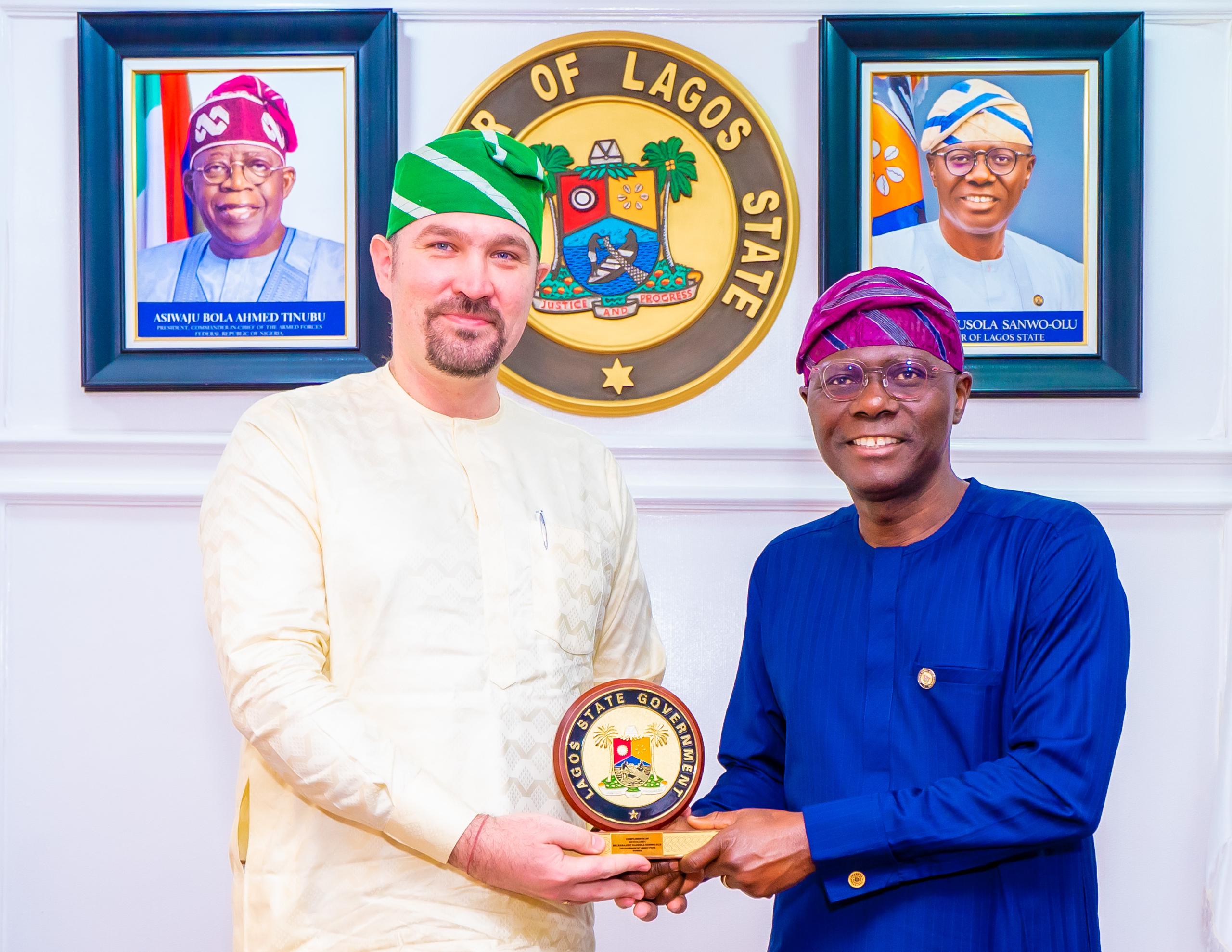 GOV. SANWO-OLU RECEIVES AMBASSADOR OF BULGARIA TO NIGERIA, MR. YANKO V. YORDANOV, AT LAGOS HOUSE, ALAUSA